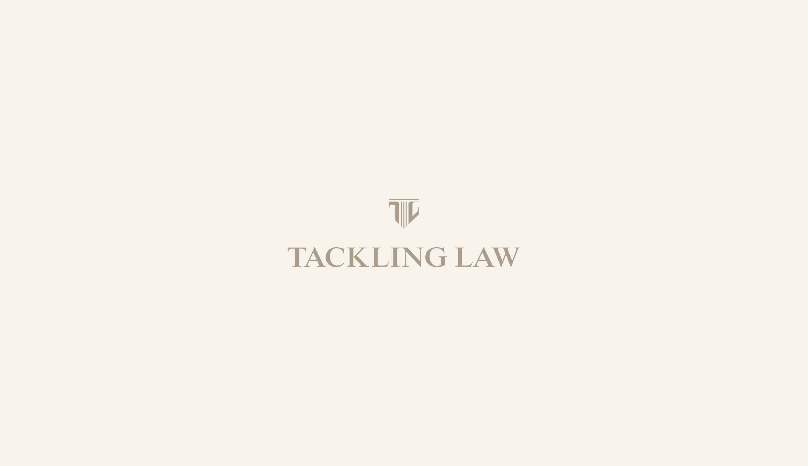tackling law, lawyer, law firm brand identity